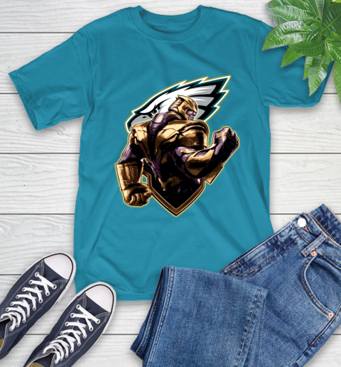 NFL Thanos Avengers Endgame Football Sports Philadelphia Eagles T-Shirt 8