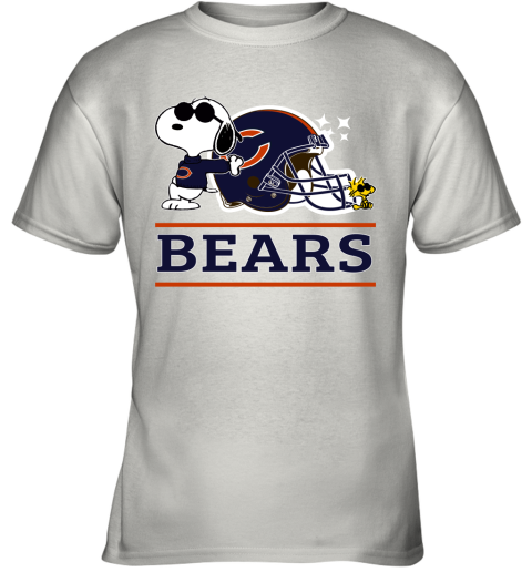 The Chicago Bears Joe Cool And Woodstock Snoopy Mashup Youth T-Shirt