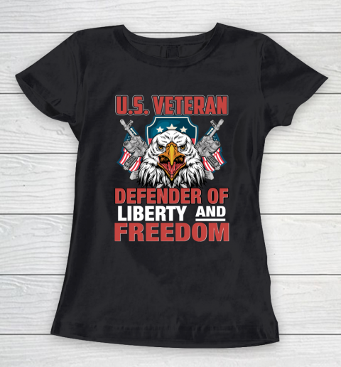 Veteran Shirt U.S. Veteran Defender Of Liberty And Freedom Independence Day Women's T-Shirt