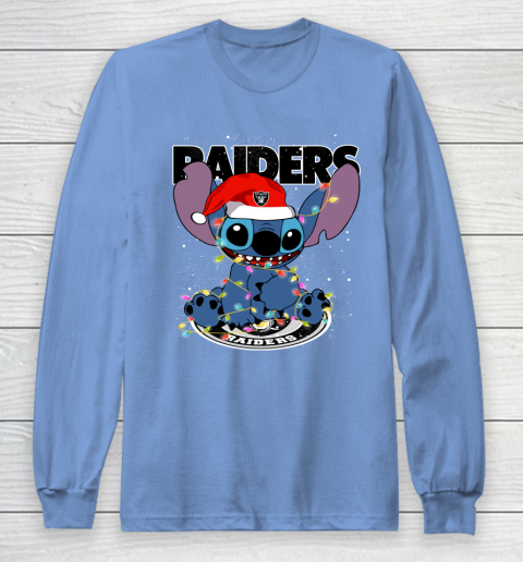 Oakland Raiders NFL Football noel stitch Christmas Long Sleeve T-Shirt 8