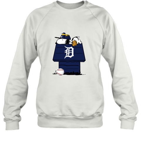 Detroit Tigers Snoopy And Woodstock Resting Together MLB Sweatshirt