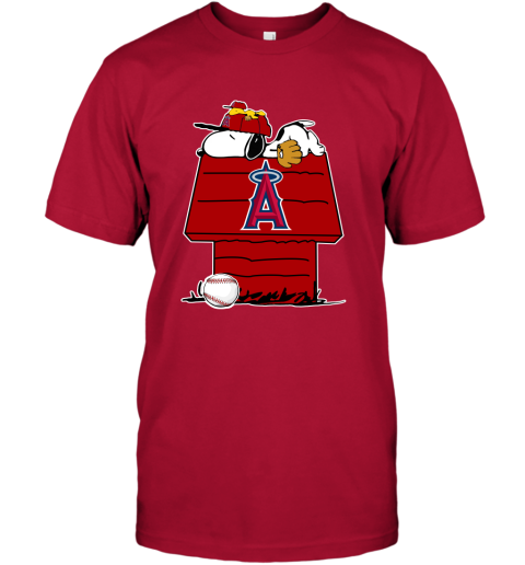 MLB Los Angeles Angels Snoopy Woodstock The Peanuts Movie Baseball