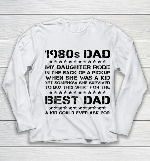 Funny Girl Dad 1980s Dad And Daughter Father's Day Youth Long Sleeve