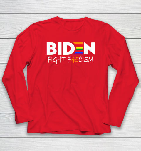 Biden Fight F45cism Shirt Biden Fight Fascism Anti Trump Long Sleeve T-Shirt 7 Biden Fight F45cism Shirt Biden Fight Fascism Anti Trump Long Sleeve T-Shirt - Image 7