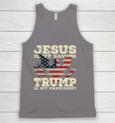 Jesus Is My Savior Trump Is My President Vintage American Tank Top 6