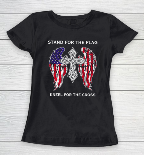 David Dorn Stand for the Flag kneel for the Cross Women's T-Shirt