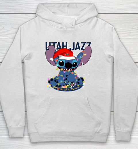 Utah Jazz NBA noel stitch Basketball Christmas Hoodie