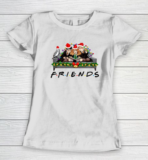 Friends Christmas Harry Potter, Hermione And Ron Women's T-Shirt