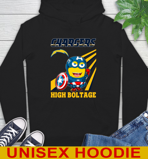 NFL Football Los Angeles Chargers Captain America Marvel Avengers Minion Shirt Hoodie
