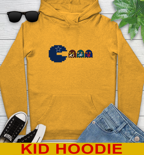 Dallas Cowboy NFL Football Pac Man Champion Youth Hoodie 3
