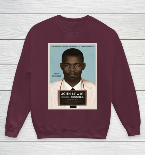 Good Trouble John Lewis Youth Sweatshirt 5