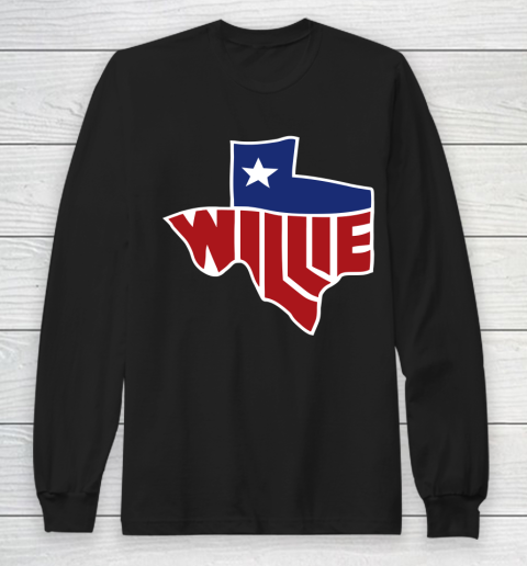 Willie Nelson shirt Willie's Texas Long Sleeve T-Shirt