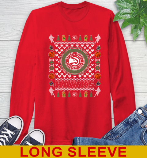 Atlanta Hawks Merry Christmas NBA Basketball Loyal Fan Long Sleeve T-Shirt 12