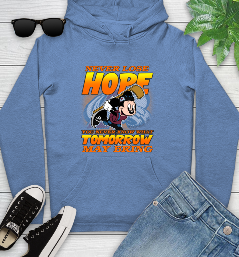 Colorado Avalanche NHL Hockey ootball Mickey Disney Never Lose Hope Youth Hoodie 13