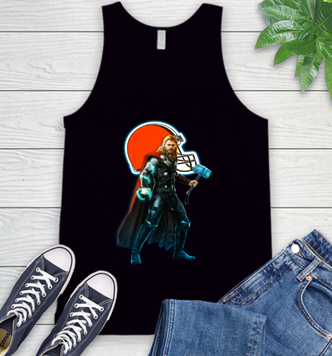 NFL Thor Avengers Endgame Football Cleveland Browns Tank Top 2