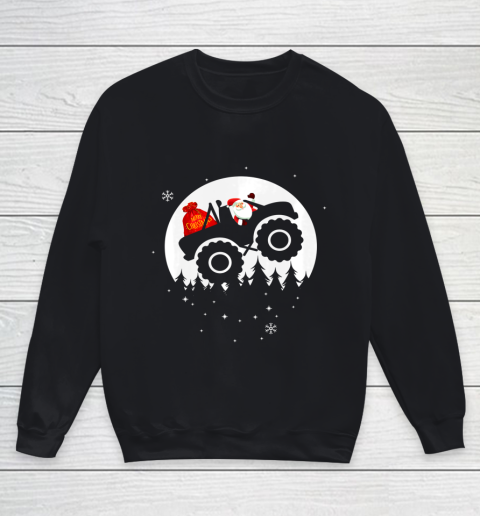 Monster Truck Pajama Christmas Youth Sweatshirt