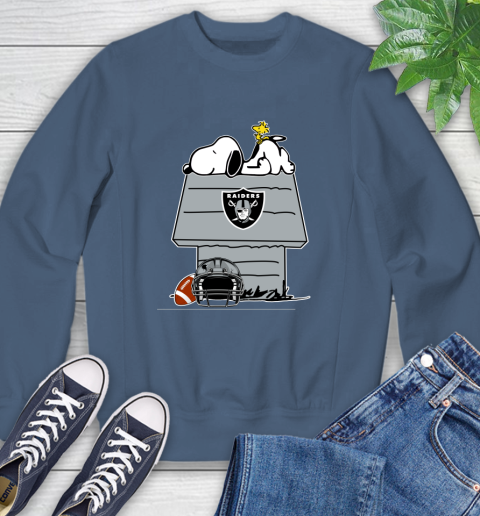 Oakland Raiders NFL Football Snoopy Woodstock The Peanuts Movie Sweatshirt 7