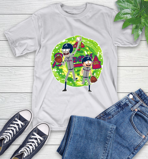 MLB Atlanta Braves Rick And Morty Baseball Sports T-Shirt 12