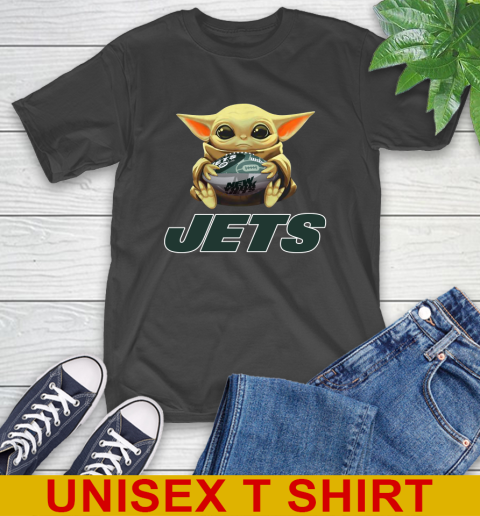 NFL Football New York Jets Baby Yoda Star Wars Shirt T-Shirt 2