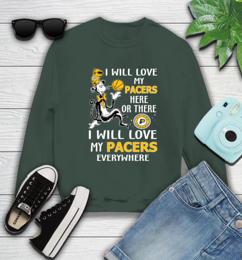 NBA Basketball Indiana Pacers I Will Love My Pacers Everywhere Dr Seuss Shirt Sweatshirt 12