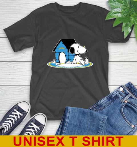 NFL Football Los Angeles Chargers Snoopy The Peanuts Movie Shirt T-Shirt 2