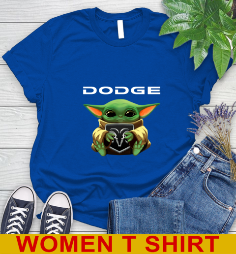 Star Wars Baby Yoda Hugs Dodge Car Shirt 94