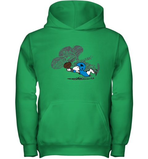 7jt8 carolina panthers snoopy plays the football game youth hoodie 43 front irish green