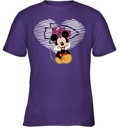 NFL Kansas City Chiefs The Heart Mickey Mouse Disney Football T Shirt o7YHFpPnvuq youth t shirt 26 95 151514 front purple