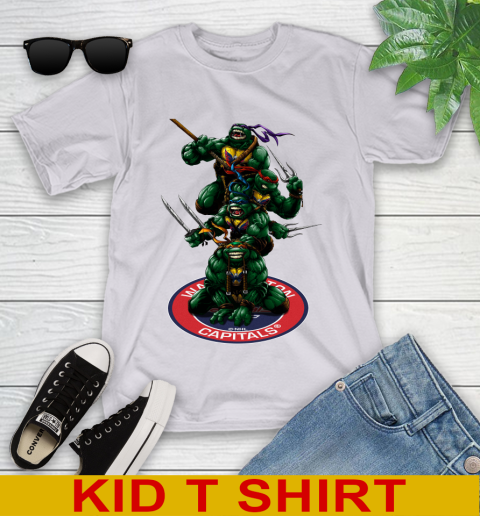NHL Hockey Washington Capitals Teenage Mutant Ninja Turtles Shirt Youth T-Shirt 5