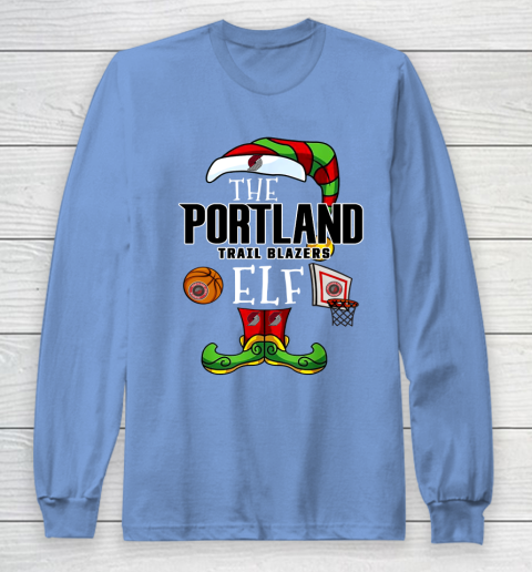Portland Trail Blazers Christmas ELF Funny NBA Long Sleeve T-Shirt 8