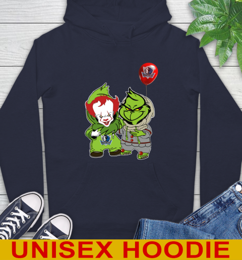 Dallas Mavericks Baby Pennywise Grinch Christmas NBA Basketball Hoodie 4
