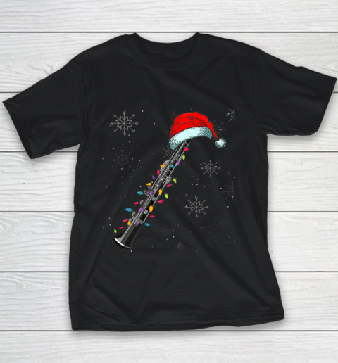 Funny Oboe Christmas Santa Marching Band Lovers Xmas Gifts Youth T-Shirt