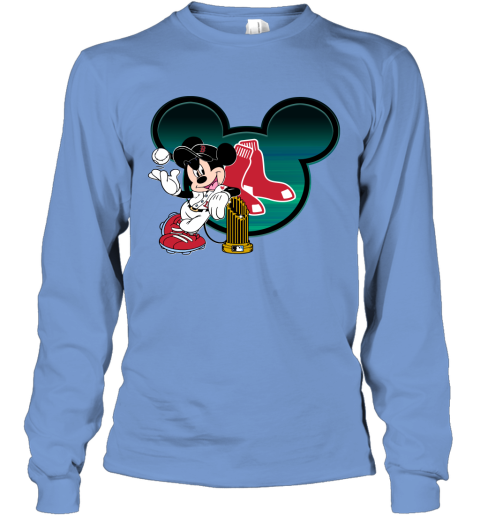 MLB Boston Red Sox The Commissioner's Trophy Mickey Mouse Disney Shirt