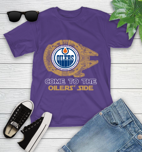 NHL Come To The Edmonton Oilers Wars Hockey Sports Youth T-Shirt 3