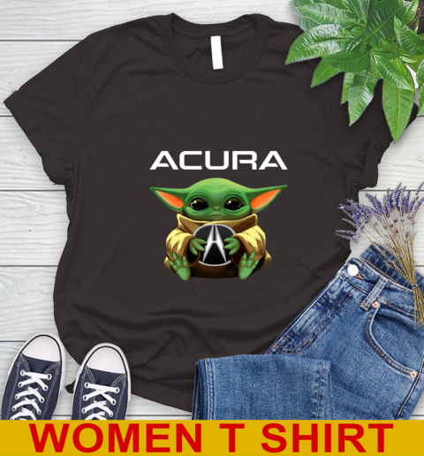 Star Wars Baby Yoda Hugs Acura Car Shirt 93