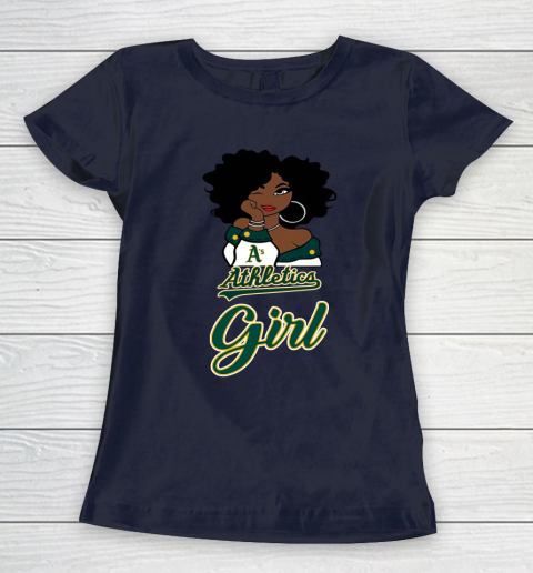 Oakland Athleticss Girl MLB Women's T-Shirt 4