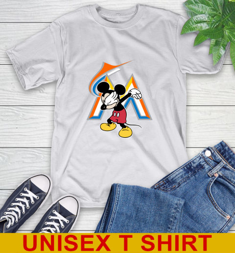 Miami Marlins MLB Baseball Dabbing Mickey Disney Sports T-Shirt 12