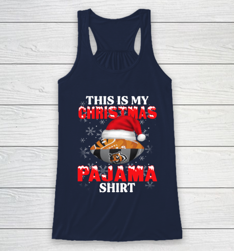 Cincinnati Bengals This Is My Christmas Pajama Shirt NFL Racerback Tank 8