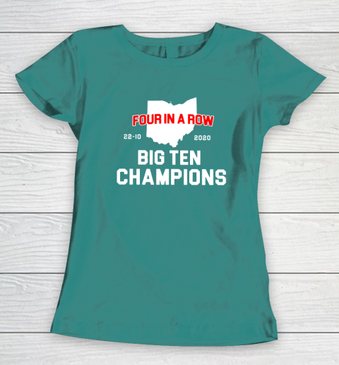Big Ten Champions Four in a Row 2020 Women's T-Shirt 10