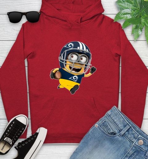 NFL Los Angeles Rams Minions Disney Football Sports Youth Hoodie 11