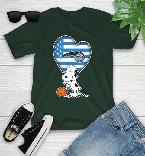 Orlando Magic NBA Basketball The Peanuts Movie Adorable Snoopy Youth T-Shirt 5
