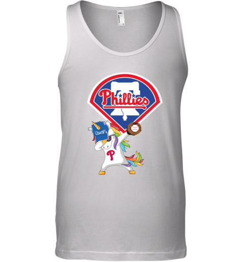 Hip Hop Dabbing Unicorn Flippin Love Philadelphia Phillies Tank Top