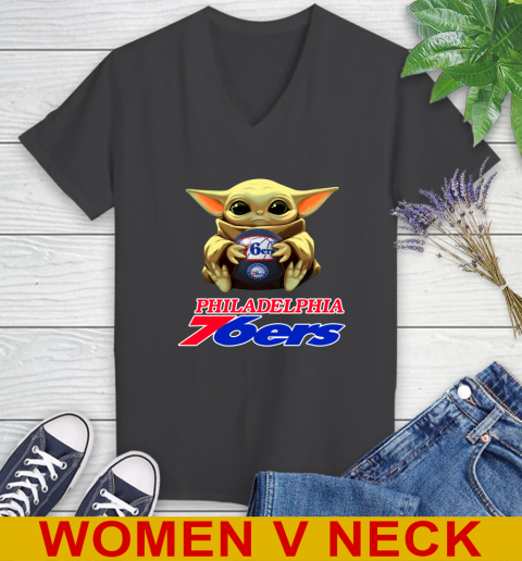 NBA Basketball Philadelphia 76ers Star Wars Baby Yoda Shirt 85