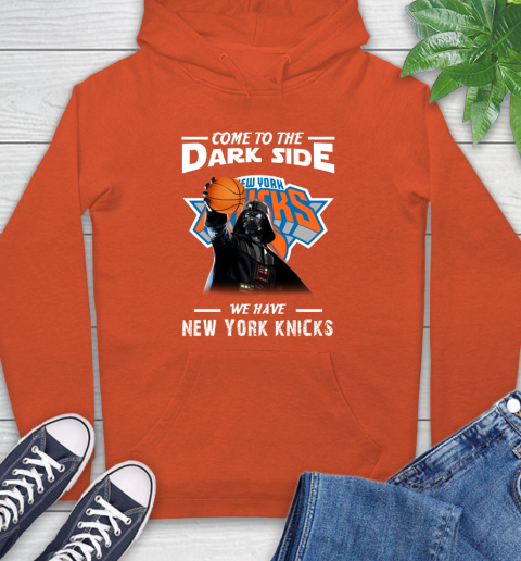 NBA Come To The Dark Side We Have New York Knicks Star Wars Darth Vader Basketball Hoodie 4