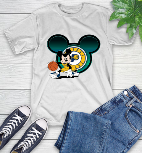 NBA Indiana Pacers Mickey Mouse Disney Basketball T-Shirt