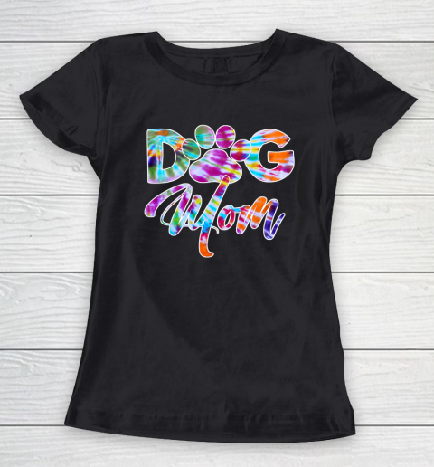 Dog Mom Shirt Tie Dye Dog Mom Apparel for Women Dog Lover Gifts Paw Women's T-Shirt
