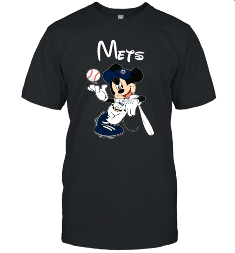 Baseball Mickey Team New York Mets Unisex Jersey Tee