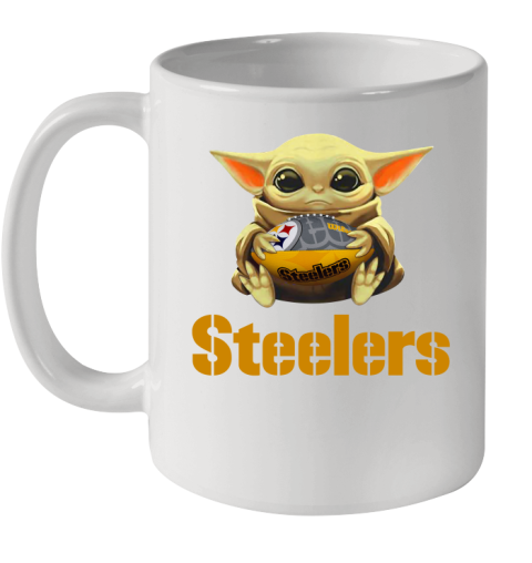 NFL Football Pittsburgh Steelers Baby Yoda Star Wars Shirt Ceramic Mug 11oz