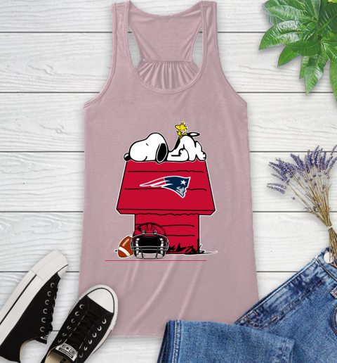 New England Patriots NFL Football Snoopy Woodstock The Peanuts Movie Racerback Tank 11