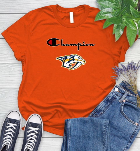 NHL Hockey Nashville Predators Champion Shirt Women's T-Shirt 2